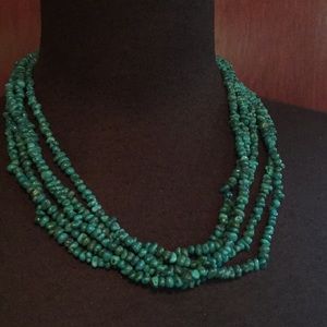 Old Pawn Native American Turquoise Necklace